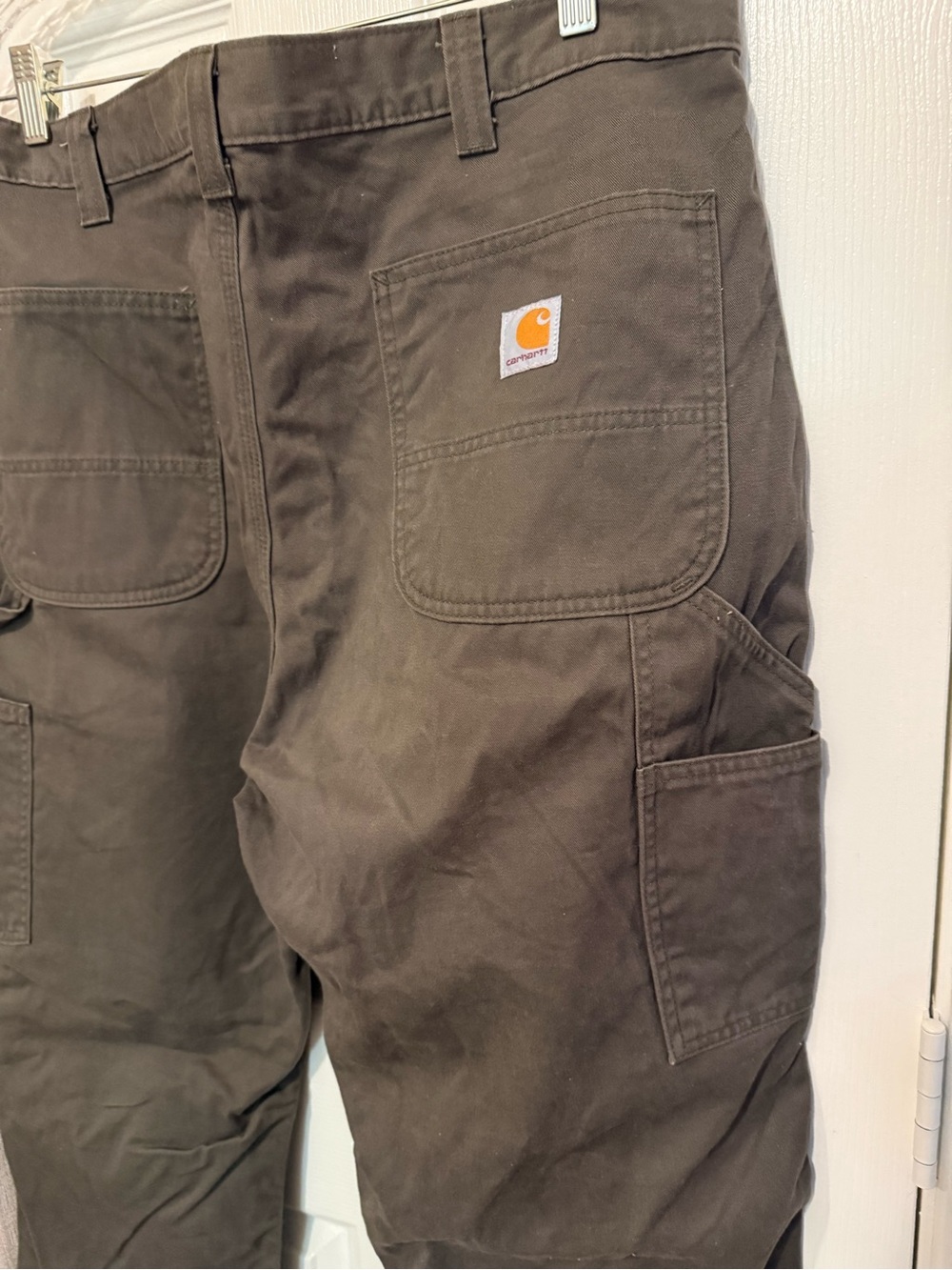Carhartt Men's Relaxed Straight Twill Dungaree, Dark Coffee - Size 38 x 32 - Picture 8 of 13
